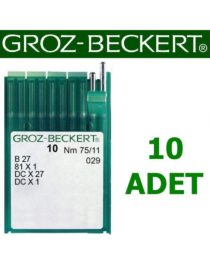 Groz Beckert DC X 27 Overlok Makinesi İğnesi (10 Adet)