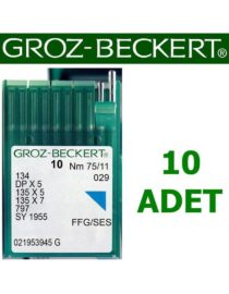 Groz Beckert DP X 5 Düz Makine İğnesi (Kalın Dip) (10 Adet)