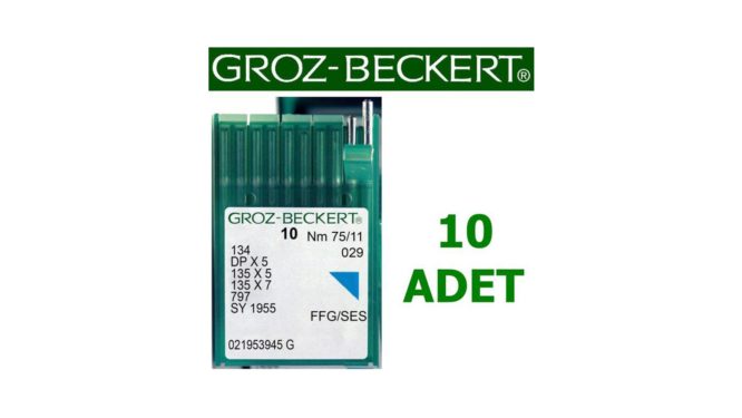 Groz Beckert DP X 5 Düz Makine İğnesi (Kalın Dip) (10 Adet)