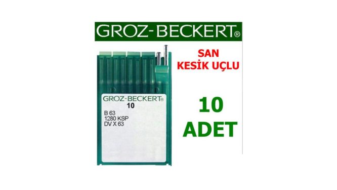 Groz Beckert DV X 63 Reçme Makine İğnesi (San - Kesik Uçlu) (10 Adet)