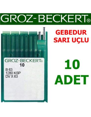 Groz Beckert DV X 63 Reçme Makinesi İğnesi (Gebedur - Sarı Uçlu İğne)