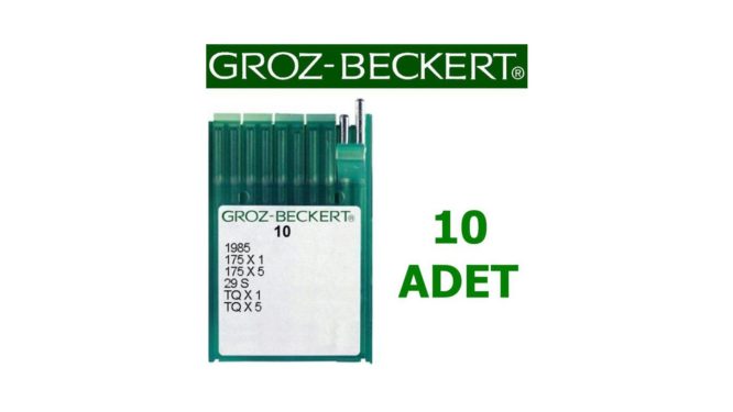 Groz Beckert TQ X 1 Düğme Dikiş Makinesi İğnesi (Kısa) (10 Adet)