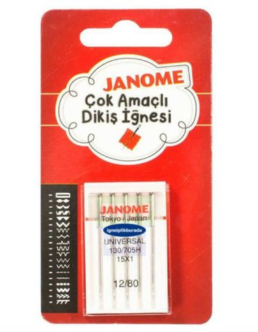 Janome Normal Kalınlıktaki Kumaşlar İçin Dikiş İğnesi (15X1)