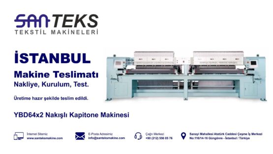 YBD64x2 Nakışlı Kapitone Makinesi - İstanbul Teslimat